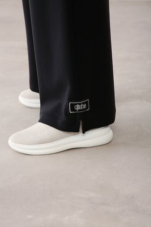 Wholesale Oysho Wide-Leg Elastic Waist Pants - Black