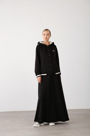 Wholesale Oysho Fabric Maxi Skirt - Black