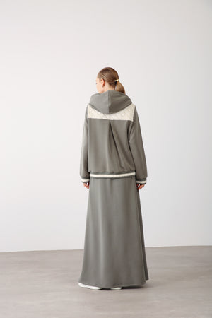 Wholesale Oysho Fabric Maxi Skirt - Khaki