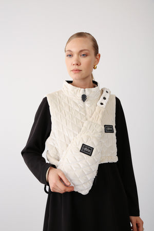 Wholesale Quilted Velvet Fabric Crossbody Bag – Black