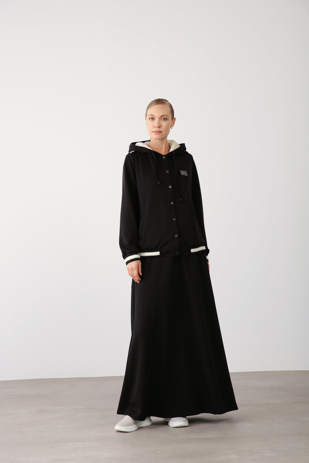 Wholesale Oysho Fabric Maxi Skirt - Black